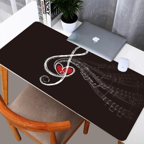 Music Note Gaming Mouse Pad apply for CyberPunk Large Mouse Pad Gamer Big Mouse Mat Computer Gaming MousePad Keyboard Desk Mat