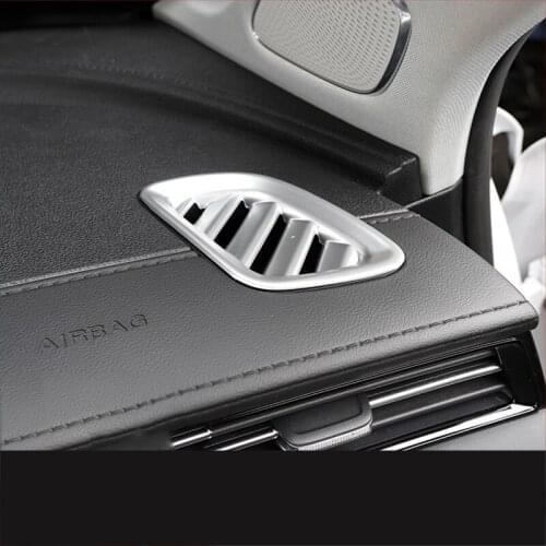 Lsrtw2017 Car Dashboard Front Air Vent Outlet Chrome Trim for Mg Roewe Rx5 Max 2019 2020 2021 Interior Accessories Auto Lining