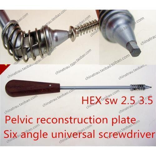 Medical orthopedic instrument Pelvic reconstruction Arc semicircle bone plate universal screwdriver 360 degree turn Extractor AO