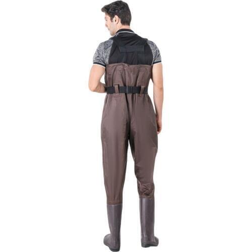 Mens Fishing Chest Rubber Waders Wading Boots Suit With Camouflage Comfortable Pant Women Waterproof Bootfoot Fly