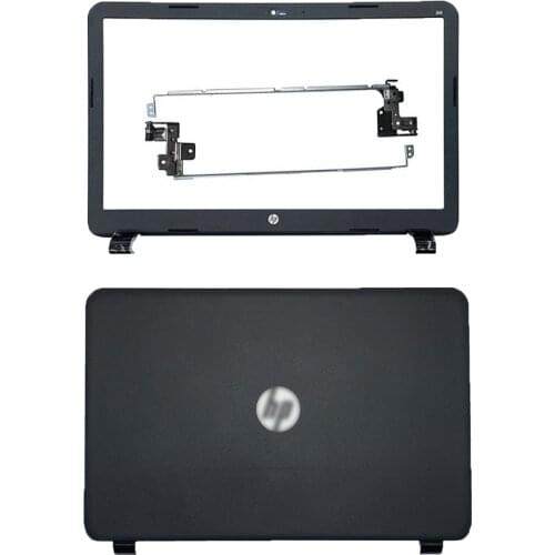 New Laptop LCD Back Cover Black Frosted,LCD Hinges For HP 15-G 15-R 250 255 G3 774164-001 AM14D000200