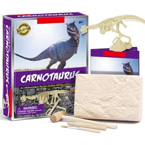 2021 DIY Dinosaur Crocodile Novelty Digging Fossils Excavation Toys Kids Learning Educational Funny Gifts