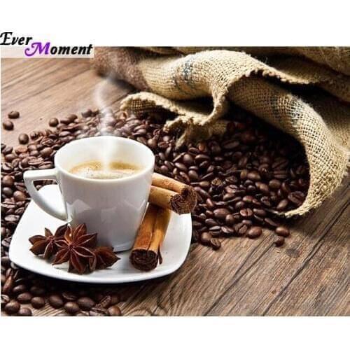 New arrival Coffee cup DIY diamond embroidery painting set full cross stitch rhinestone stick mosaic crafts painting ASF205