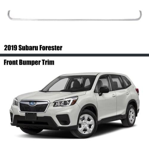 For Subaru Forester 2019 2020 Stainless Steel Front Bumper Skid Protector Guard Plate Cover Trims ABS CHROME