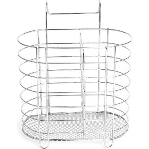 NEW Home Use Hanging Tableware Tube Cage Rack Drain Chopsticks Spoon Holder Metal Organizer Kitchen Storage