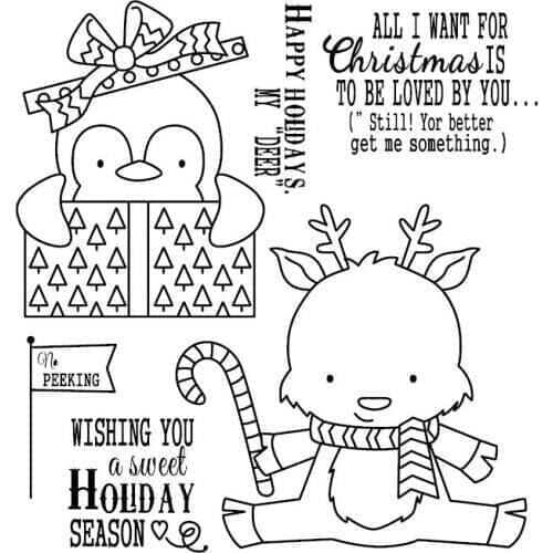 Happy holiday Clear Stamp Or stamp for DIY Scrapbooking/Card Making/Kids Fun Decoration Supplies
