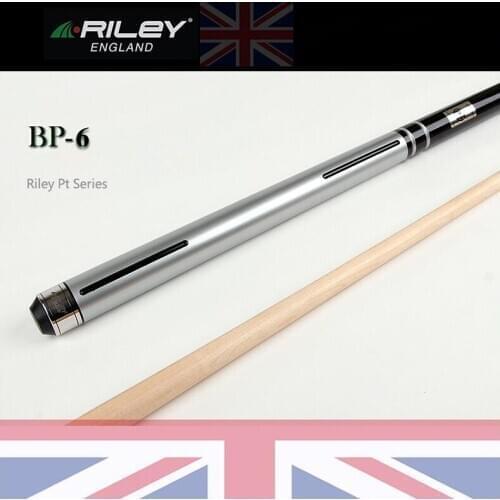 RILEY PT Series BP-6 Pool Cue 11.85mm Everest Tip 1/2 Split SS Acculoc Joint High-Quality Maple Shaft Stick with Solid Extension