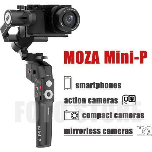 Moza Mini-P 3-Axis Handheld Gimbal Stabilizer for Sony A7R3 a6400 Mirrorless Pocket Camera Action camera GoPro Smartphones
