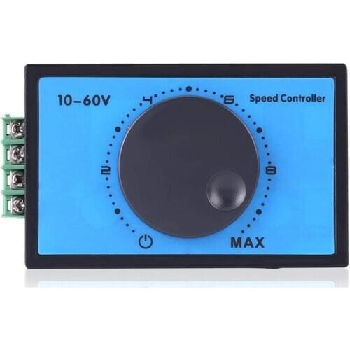 PWM Motor Speed Controller DC 10-60V MAX 20A Regulator Motor Driver Governor Stepless Variable Rotary Switches 12V 24V 36V 48V