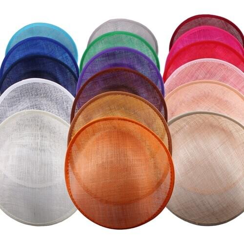 2020 Royal Blue Sinamay Fascinator Base 25CM DIY Accessories Ladies Party Fascinator Hat Base For Women Derby Wedding 1Pcs/Lot