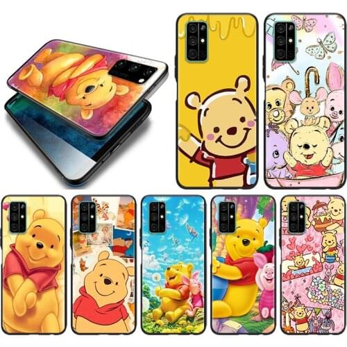 Silicone Cover Winnie the Pooh For Honor 9 9S 9A 9C 9X 9N 9i V9 10 10i 10X X10 Lite Pro Shockproof Phone Case