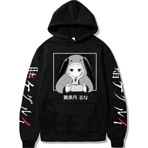 Anime Kakegurui Hoodie Kawaii Pullovers Tops Loose Long Sleeves Autumn Man Sudaderas Hombre