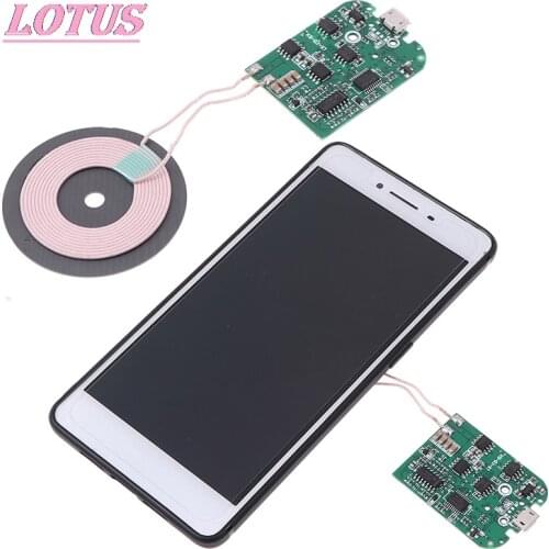 Universal Portable 15W Qi Fast Charging Wireless Charger PCBA DIY standard Accessories transmitter module coil circuit board1pc