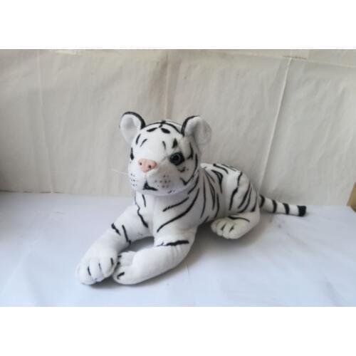 High quality toy about 30x17cm white tiger soft doll kids toy birthday gift b2710