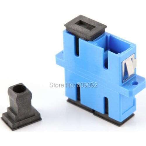 10pcs SC-SC Duplex Fiber Optic Adapter Optical Duplexer Connector Coupler Blue connector fiber extension connector