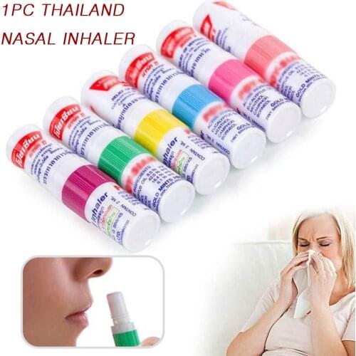 100% New Thailand Nasal Inhaler Poy sian Mark 2 Herbal Nasal Inhaler Poy Sian Stick Mint Cylinder Oil Brancing Breezy Asthma