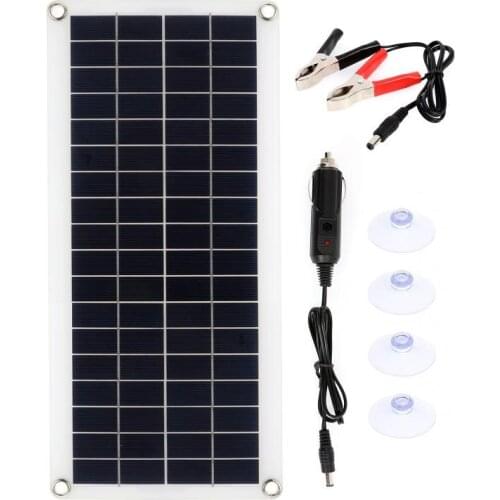 43*20cm 30W Solar Panel Kit 12V/5V Dual USB Solar Cell Poly Solar Board Outdroor Battery Power Charger solar phone charger