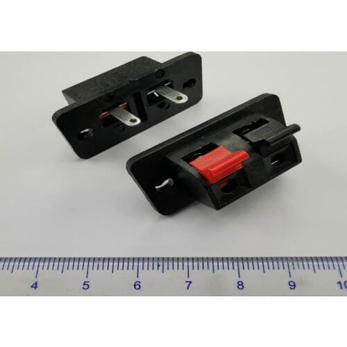 5pcs Amplifier 2 Speaker Clip 2P Spring Terminal Audio Terminal WP2-4 Two Aging Test Wiring Clip