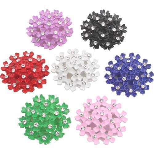 Nidalee Rhinestone Handmade Buttons Decorative Botones Costura For Clothing Wedding Invitations Decoration Diamond Accessories