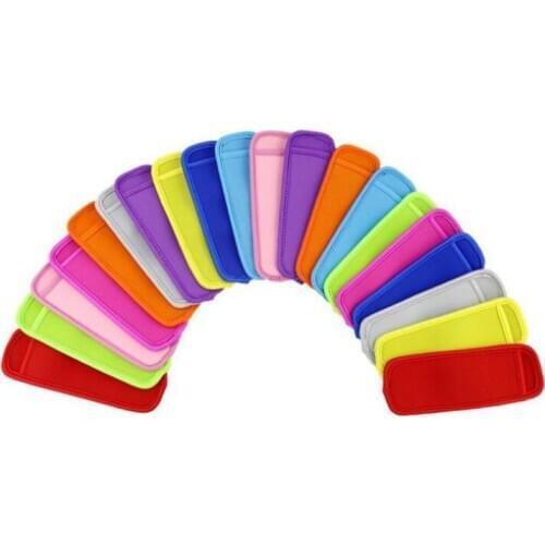 Hot Antifreezing Popsicle Bags Freezer Popsicle Holders Reusable Neoprene Insulation Ice Pop Sleeves Bag for Kids LX2174