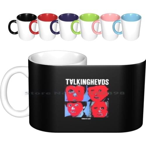 Talking Heads Album Art Ceramic Mugs Coffee Cups Milk Tea Mug Talking Heads 80s Nostalgic Music Band Album Aesthetic Creative