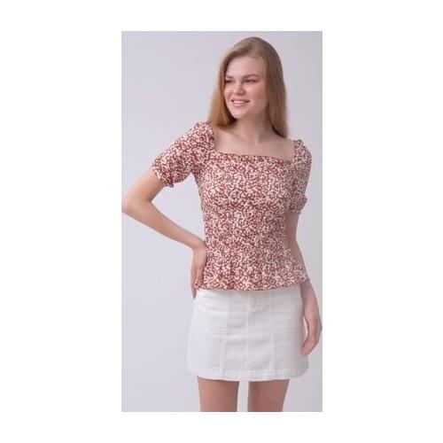 HerTon Önden Cepli Detaylı Fermuar Patlı Jean Mini Etek