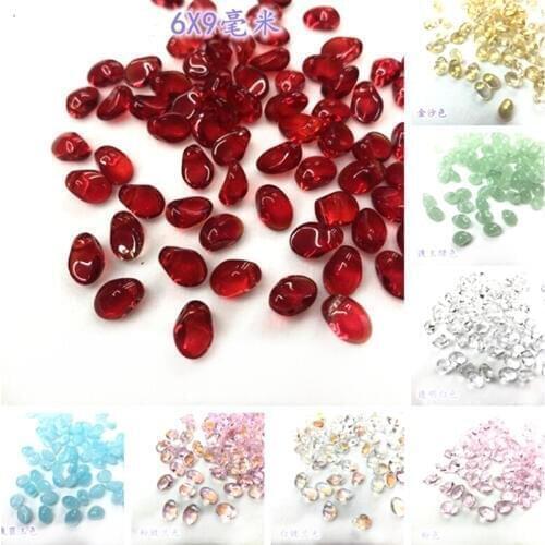 Popular Little Moon Shape Crystal Loose DIY Beads Mixed Color Accessory Glass Loose Beads 20 pieces y12568