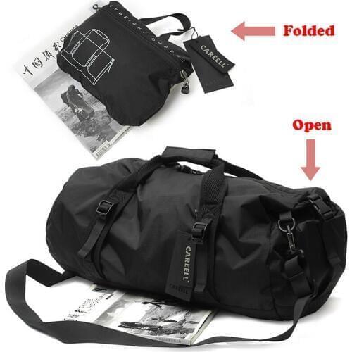 Men/Women Oxford Portable Nylon Cylindrical Gym Bag Single Shoulder Barrel Gym Totes Sports Bag Handbag