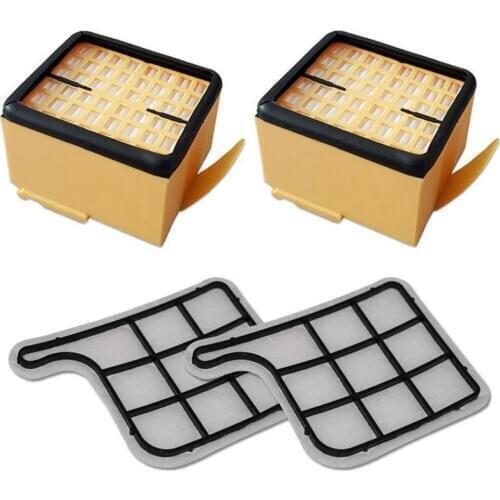 Filter set 2 motor protection filter (motor filter) + 2 HEPA (micro) filters / microfilter / hepafilter suitable For Vorwerk Kob