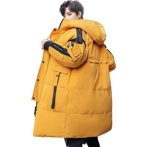 2022 Teens New Winter Mens Down Jacket Stylish Male Down Coat Thick Warm Man Clothing Brand Mens Apparel Warm Parka 1910