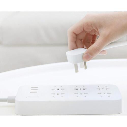 Original Xiaomi Mijia Smart 6 New Chinese Standard Sockets 5V/2.1A 3-USB Ports Power Strip Patch Board Plug