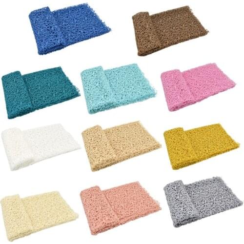 Newborn Stretch Wrap Photography Props knit Fabric Hollow Out Swaddle Blanket For Baby Photo Props