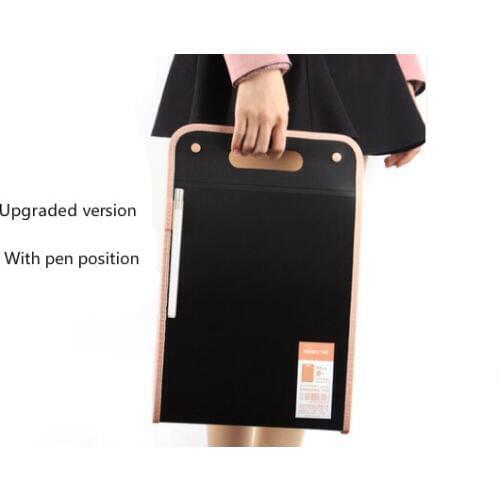 Portable Organ Bag Document Bag File Folder Expanding Wallet 13 Grid A4 Organizer Paper Holder Office School Supplies Gift