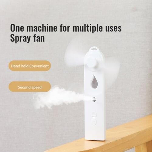Portable Facial Sprayer USB Rechargeable Handheld Fan Face Steamer Summer Cool Anti-wrinkle Indoor Outdoor Face Beauty Devices