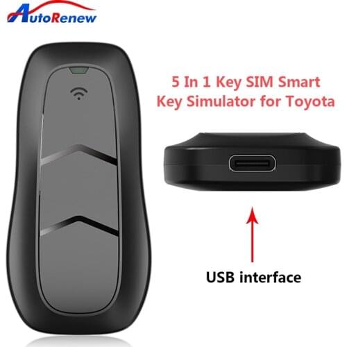 OBDSTAR 5 In 1 Key SIM Smart Key Simulator for Toyota Works with X300 DP/X300 DP Plus/X300 Pro4 For Auto Key Programmer