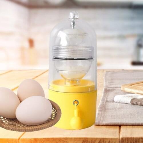 Hand Mixer Egg Mixer Food Grade Silicone Yolk & Egg White Mix Manual Scrambler Tool Convenient Egg Golden Egg Maker for Kids