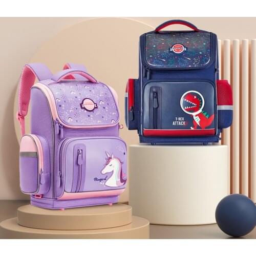 Waterproof Backpack For Kids Dinosaur Children School Bags Reflective Mochila Infantil Escolar Spine Protection Sac A Dos Enfant