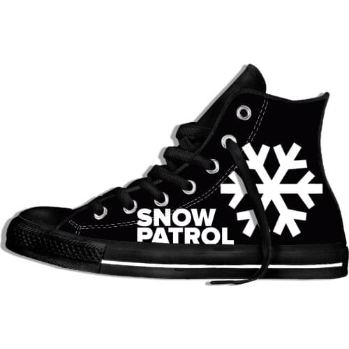 Snow Patrol Heavy Metal Band Icon Mens Womens Designer Leisure Sneakers Men Casual Canvas Shoes Off White