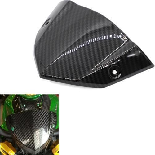 Motorcycle front Windshield Windscreen Carbon Fiber sun visor For Kawasaki Z1000 Z1000 2014 - 2020 Deflector Cover Wind Shield