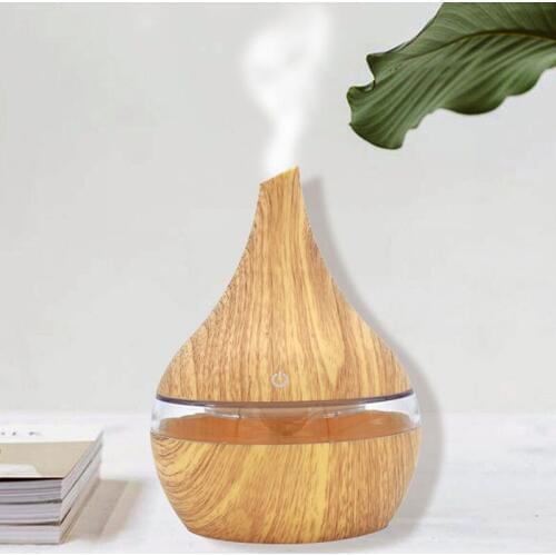 T USB Incense Base Burner Wood Grain Humidifier Sprayer Home Office Car Aromatherapy Machine Home Decoration Perfume Lamp