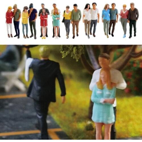 1:64th Figures Model Couple People for Miniature Scenes, Diorama Decoration Accessories