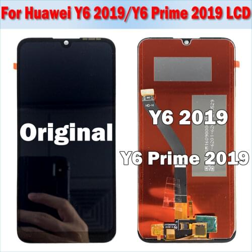 100% Tested 6.09'' LCD Replacement For Huawei Y6 2019 LCD Y6 Pro 2019 Display Touch Screen Digitizer Assembly For Y6 Prime 2019