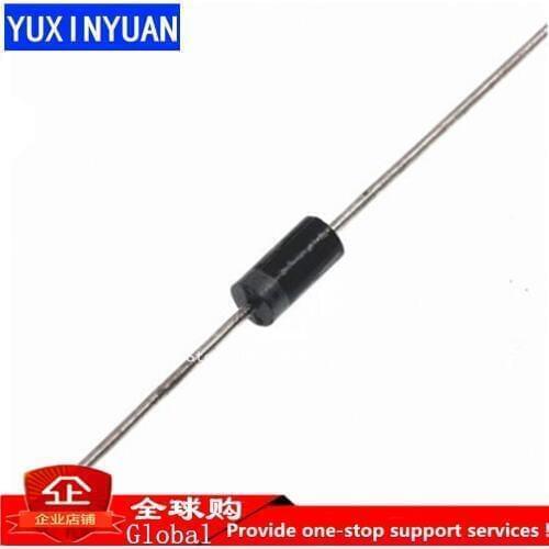 100pcs RL207 1000V 2A DO-15