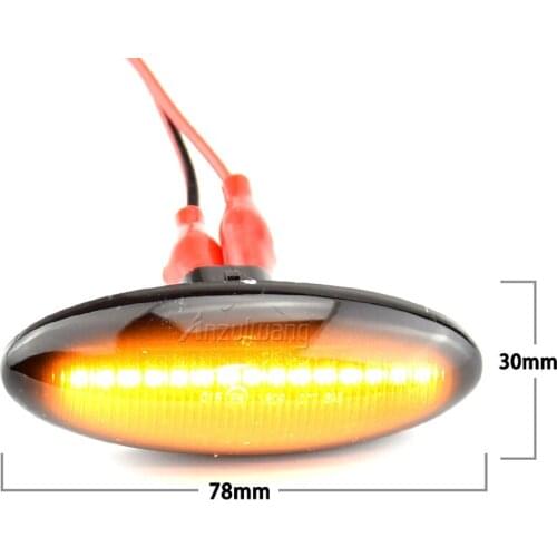 2Pcs Dynamic Led Turn Signal Side Marker Lights Indicator Blinker Lamps For Toyota Yaris Mk2 P9 Corolla Auris Mk1 E15 RAV4 Mk3