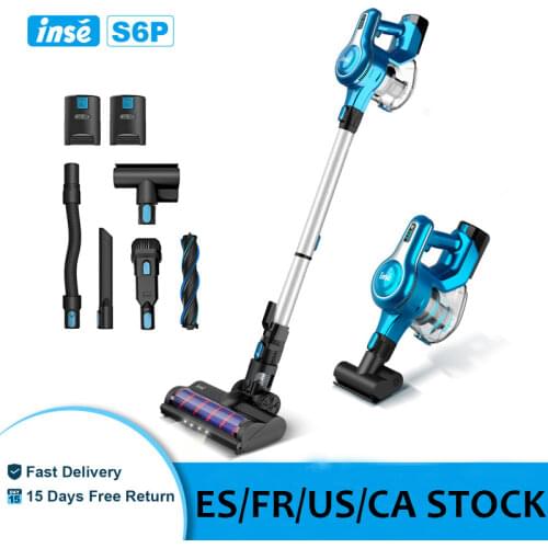 Wireless Vacuum Cleaner INSE S6P 23Kpa Powerful Suction Cordless Vacuum Cleaner, Up To 80min Run-time Handheld Stick Aspirateur