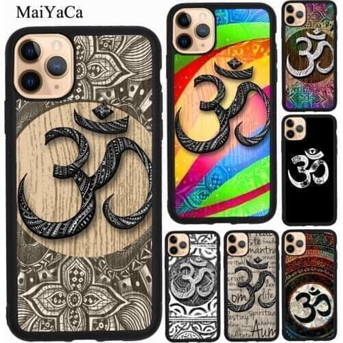 MaiYaCa Aum om Namaste Symbol Zen Yoga Case For iPhone 11 Pro Max 12 Pro Max mini XS X XR SE 2020 6S 7 8 Plus Fundas