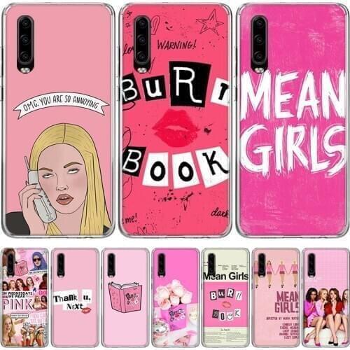 Mean Girls Burn Book Phone Case for Huawei P30 P40 P20 P10 Mate 20 10 30 Lite Pro P Smart Z Plus + Art Luxury Cover Coque