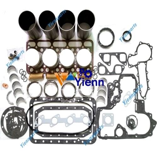 For Kubota V1902 Overhaul Rebuild Kit Piston Ring Liner Gasket Bearing Set KX101 KX151 Excavators V1902 Diesel Engine Parts
