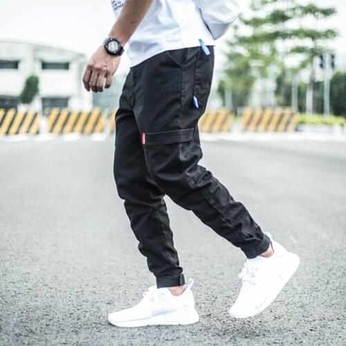 Streetwear Fashion Designer Men Jeans Big Pocket Casual Cargo Pants For Men Overalls Korean Style Hip Hop Joggers Harem Trousers