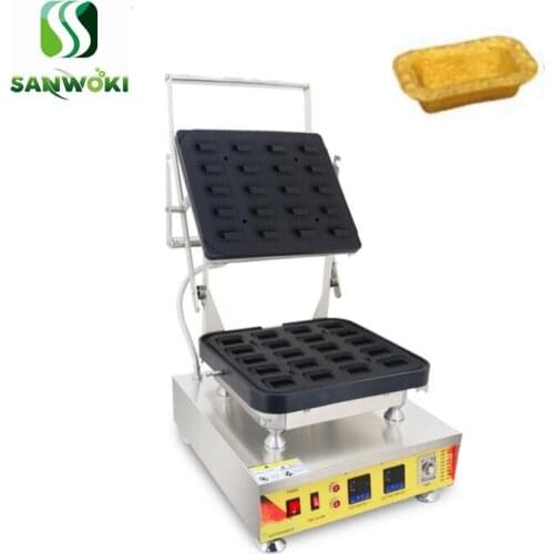 110V 220V Electric Tarlet Maker Digital Display Rectangle Egg Tart Shell Making Machine Commercial Tartlets Baker 20 pcs/mold